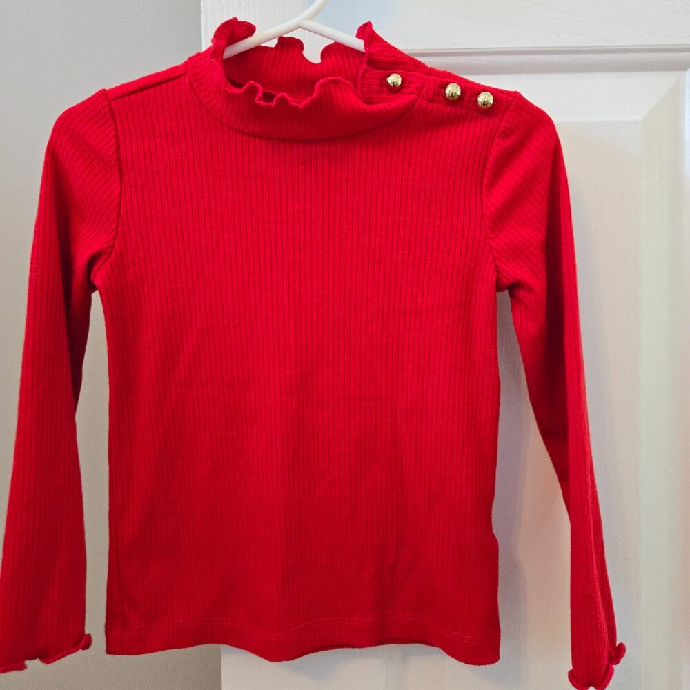 Girls Janie & Jack red turtleneck size 2T